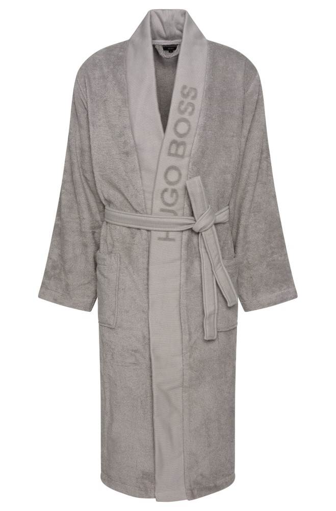 Hugo Boss Unisex dressing gown Mørke Grå | 4WkRsBYr