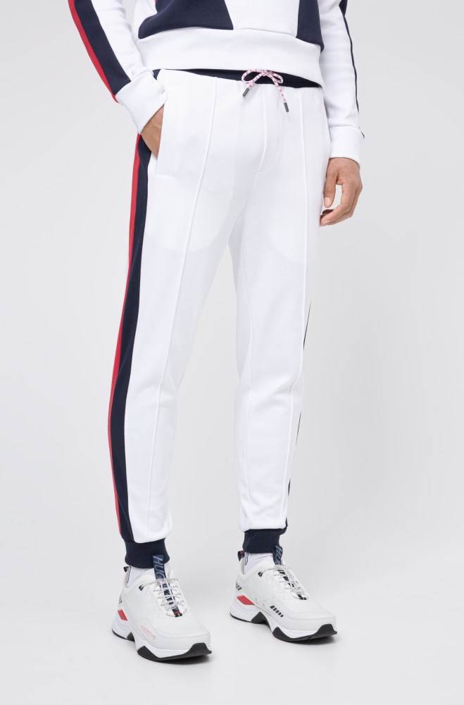 Hugo Boss Unisex jogging trousers Hvite | V1oQUabq