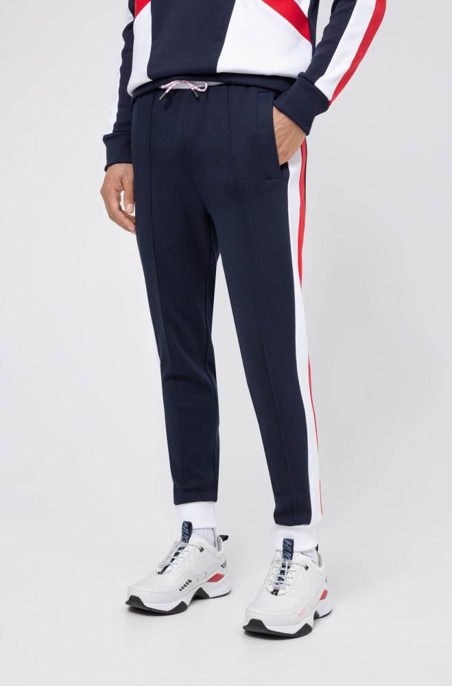 Hugo Boss Unisex jogging trousers Mørke Blå | RZN7jb3b