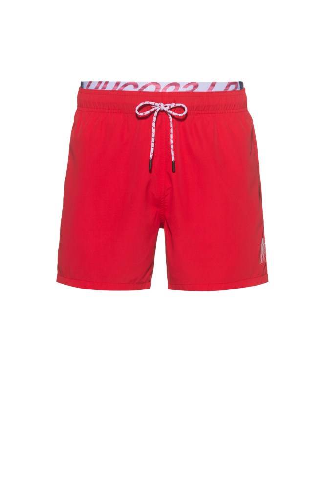 Hugo Boss Unisex quick-drying swim shorts Rød | fuNwW8vm