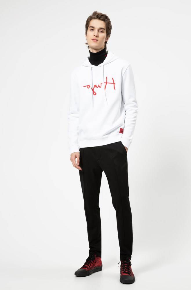 Hugo Boss Unisex sweatshirt Hvite | O27oGhUf