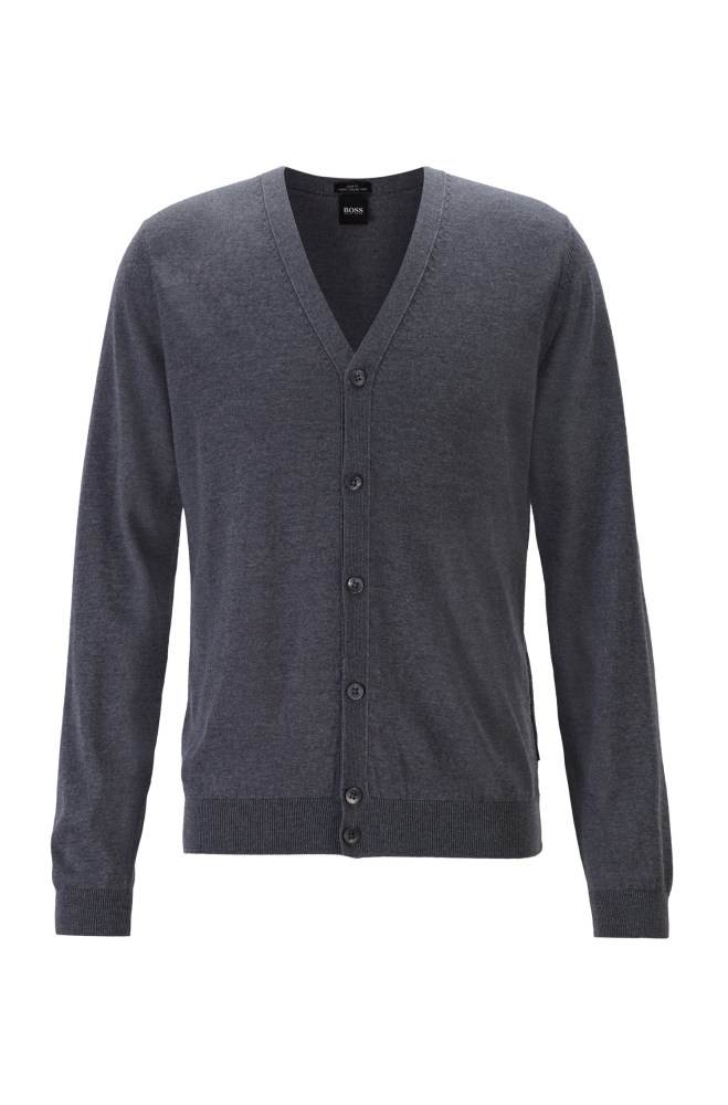 Hugo Boss V-neck cardigan Grå | W0666whQ