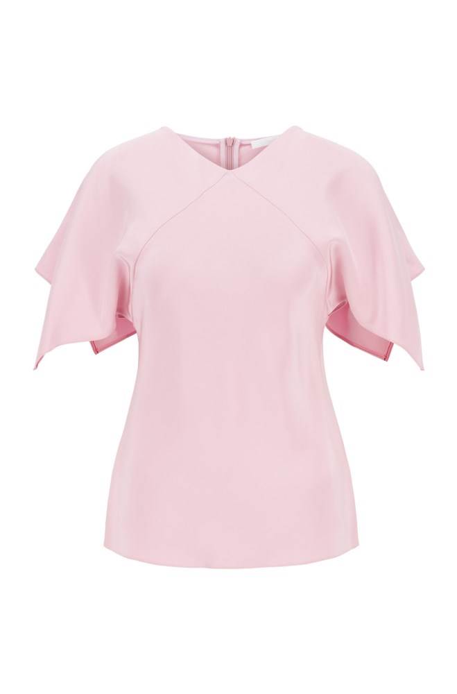 Hugo Boss V-neck top Lyse Lilla | Zfa8fQqX