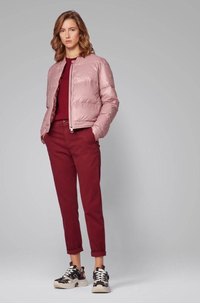 Hugo Boss Vann-repellent bomber jacket Lyse Rosa | sYv5bB0K