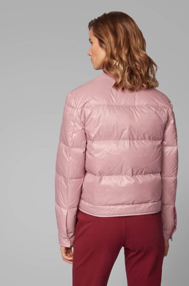 Hugo Boss Vann-repellent bomber jacket Lyse Rosa | sYv5bB0K