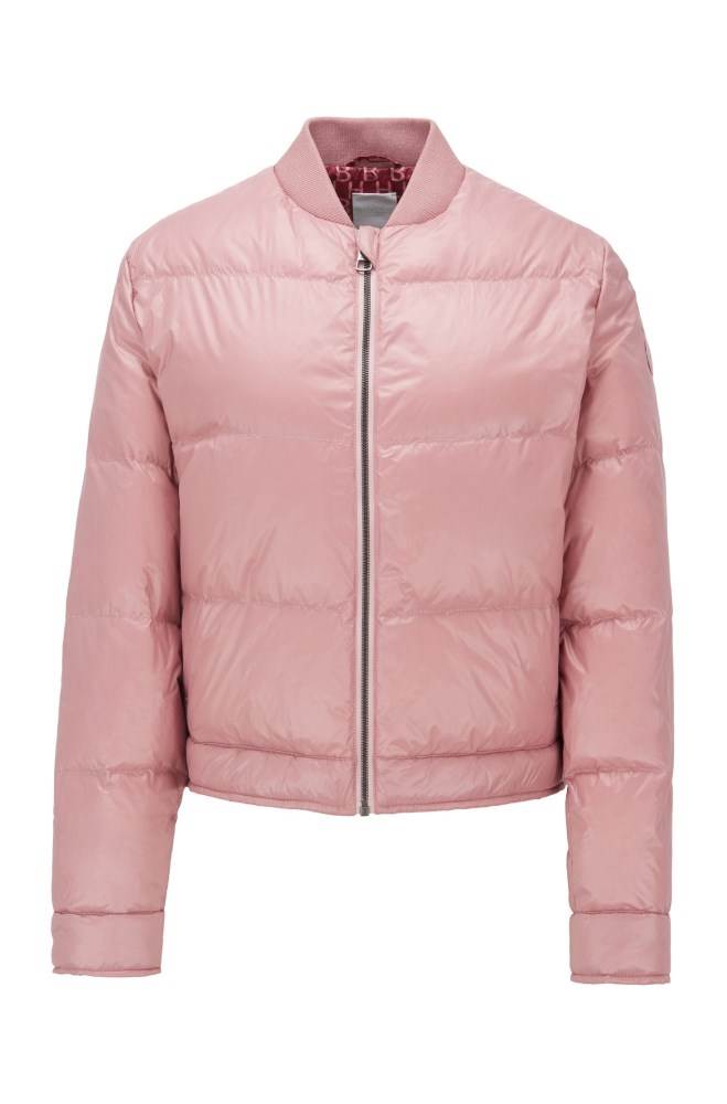 Hugo Boss Vann-repellent bomber jacket Lyse Rosa | sYv5bB0K