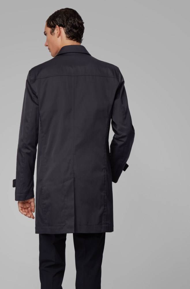 Hugo Boss Vann-repellent coat Mørke Blå | p5RTtdQU