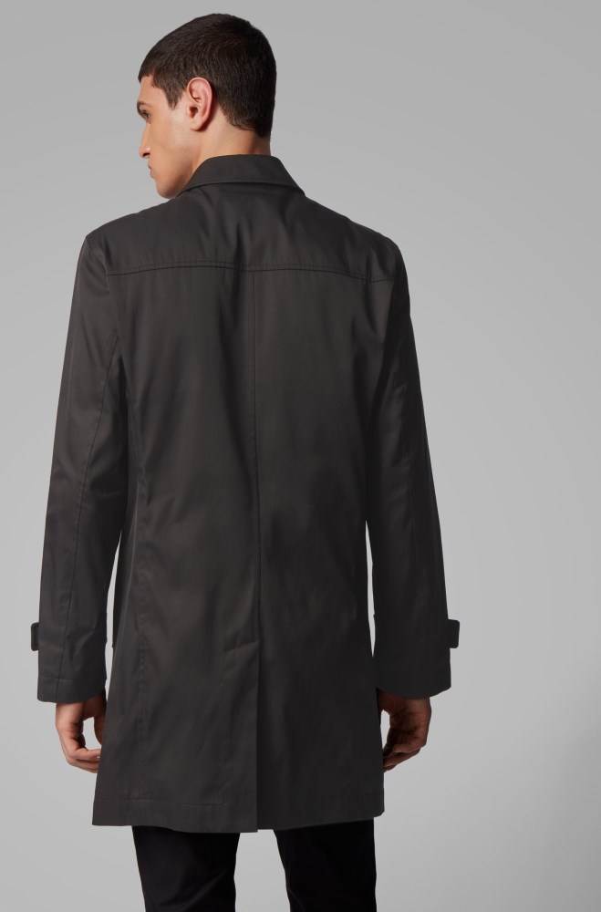 Hugo Boss Vann-repellent coat Svarte | 2Ilfxv0l