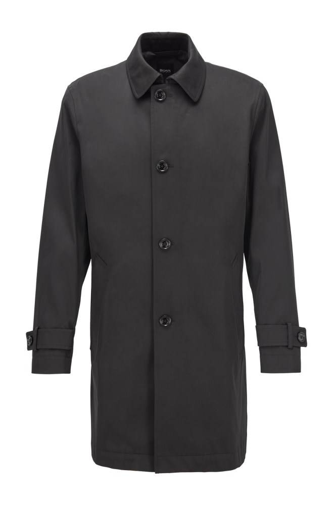 Hugo Boss Vann-repellent coat Svarte | 2Ilfxv0l