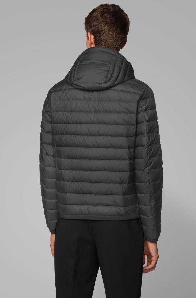 Hugo Boss Vann-repellent down jacket Svarte | t5R6n9k1