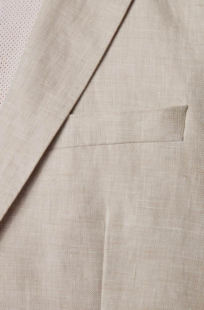 Hugo Boss Vegan slim-fit suit Lyse Beige | 630jXDWz