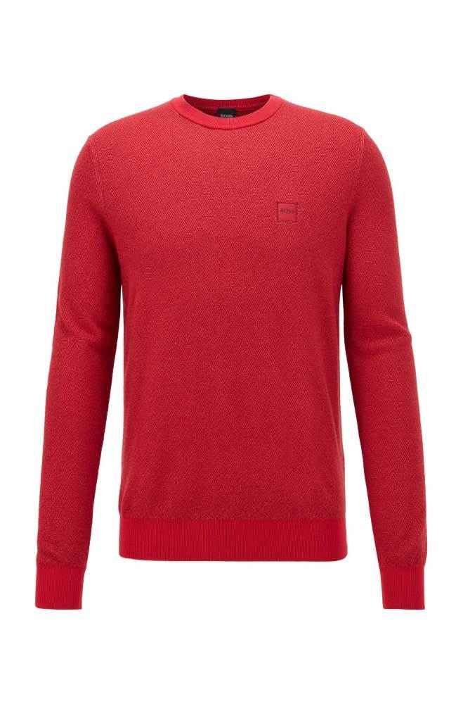 Hugo Boss Virgin-wool sweater Rød | pr45dSwA