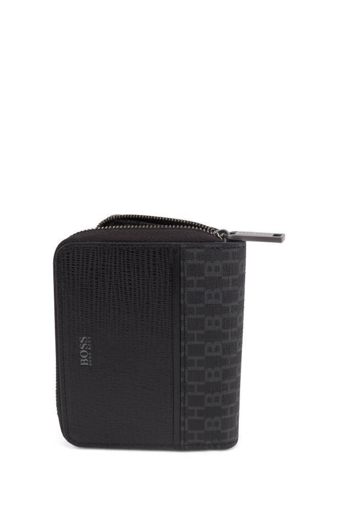 Hugo Boss Wallet Svarte | QIq3dn8x