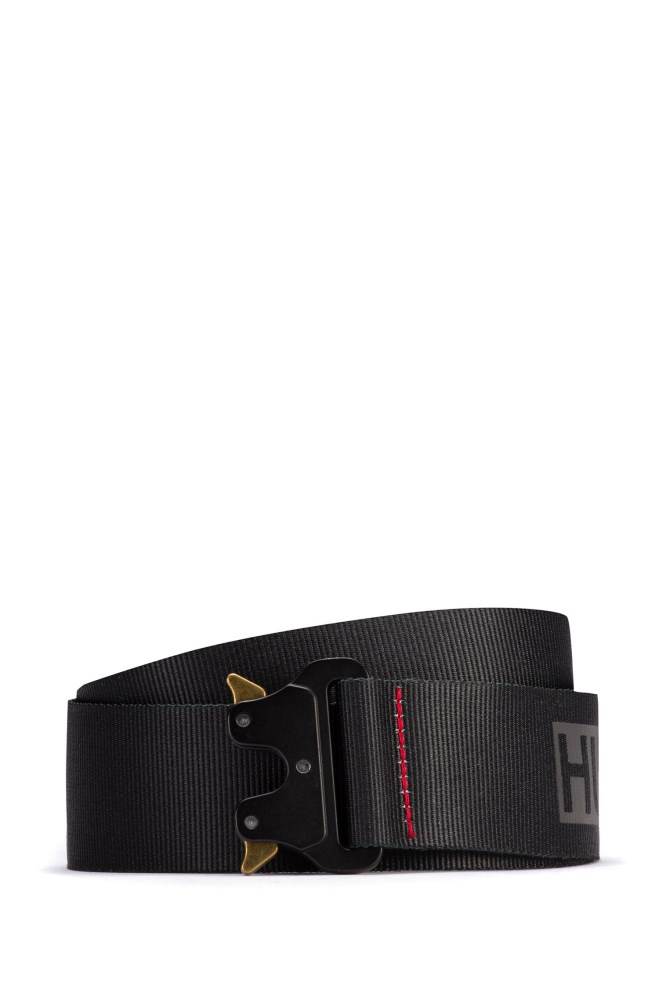 Hugo Boss Webbing belt Svarte | 1qhakO3K