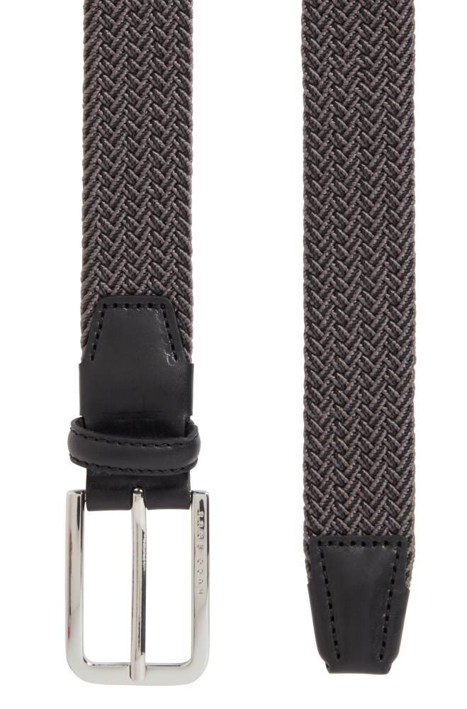 Hugo Boss Woven belt Grå | ZmTrY8SH