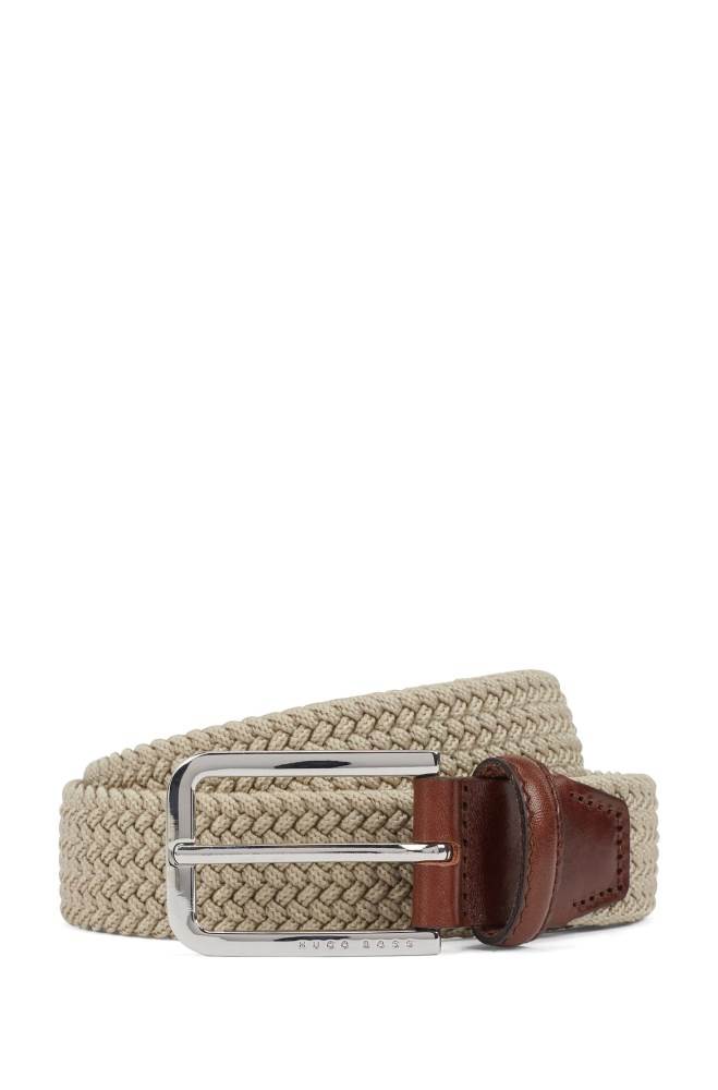 Hugo Boss Woven belt Lyse Beige | lcMfwj2L