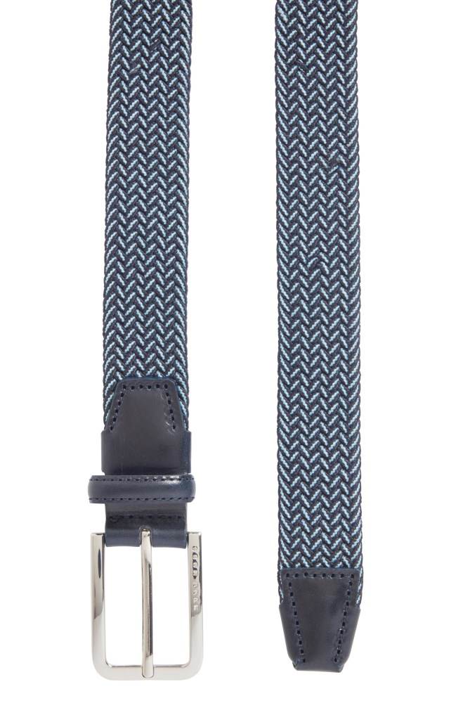 Hugo Boss Woven belt Mørke Blå | GoHv1VrQ