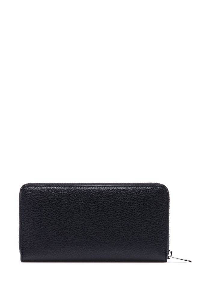 Hugo Boss Zip-around wallet Svarte | 8XJDMGmj