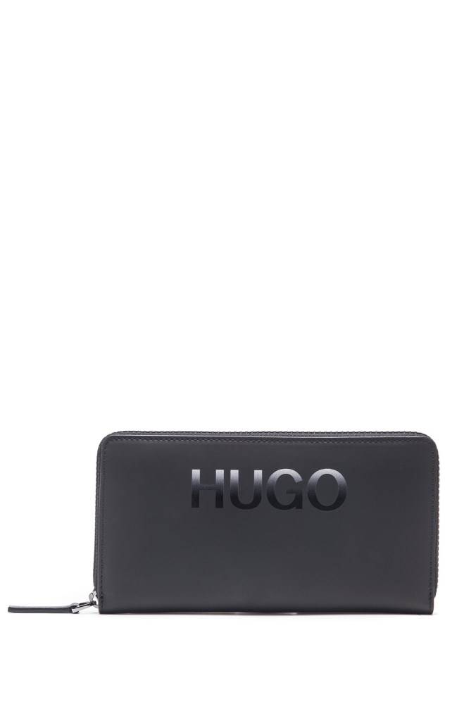 Hugo Boss Zip-around wallet Svarte | ouRJsBYQ