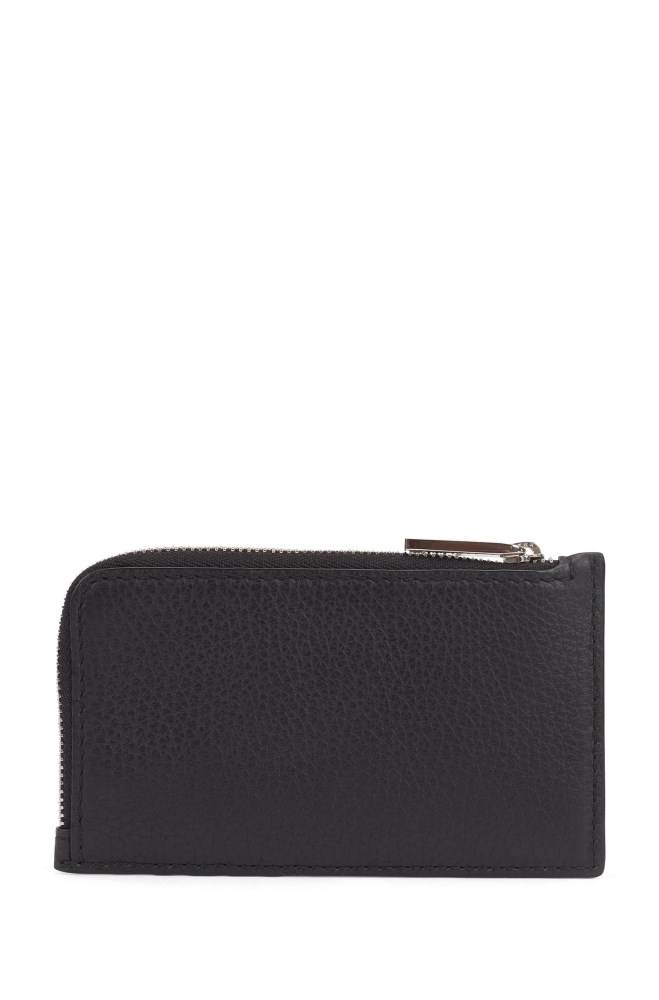 Hugo Boss Zip-around wallet Svarte | zmWQ5Wrp