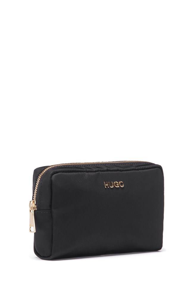 Hugo Boss Zip-close vanity bag Svarte | Gz836ozW