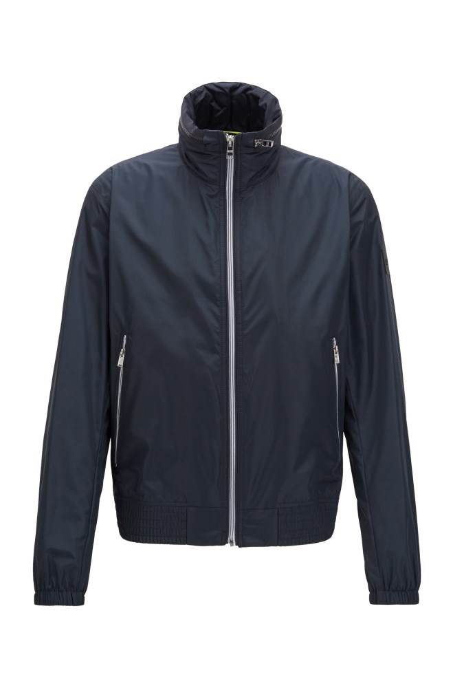 Hugo Boss Zip-through blouson jacket Mørke Blå | bwdU03uP