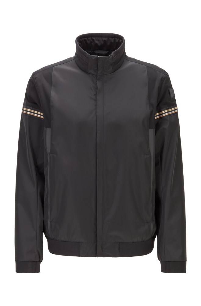 Hugo Boss Zip-through jacket Svarte | v8WYYPpo