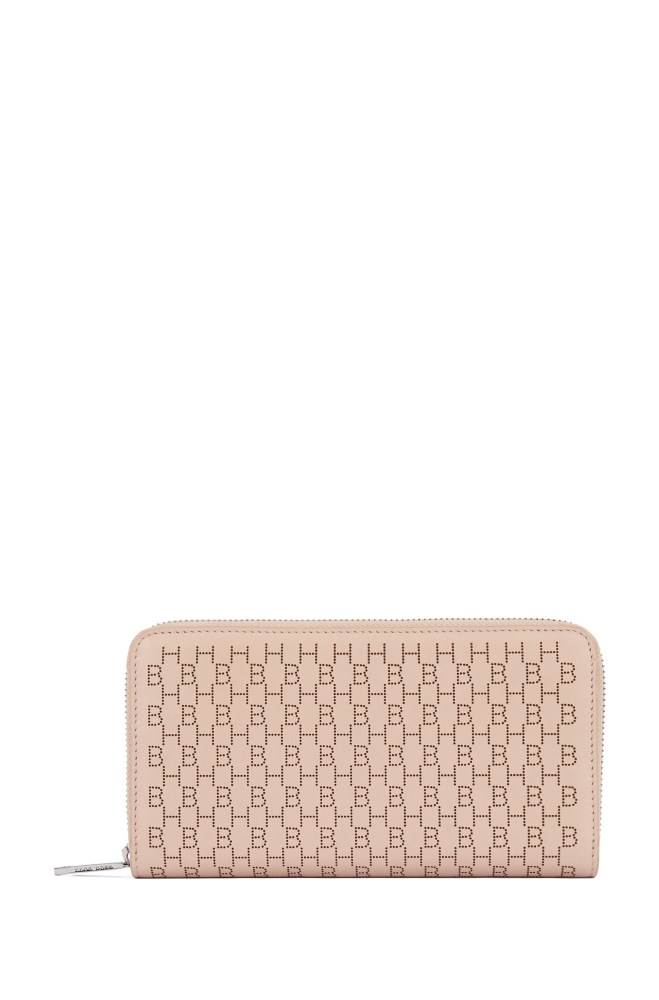 Hugo Boss Ziparound wallet Lyse Beige | J8usM3tV