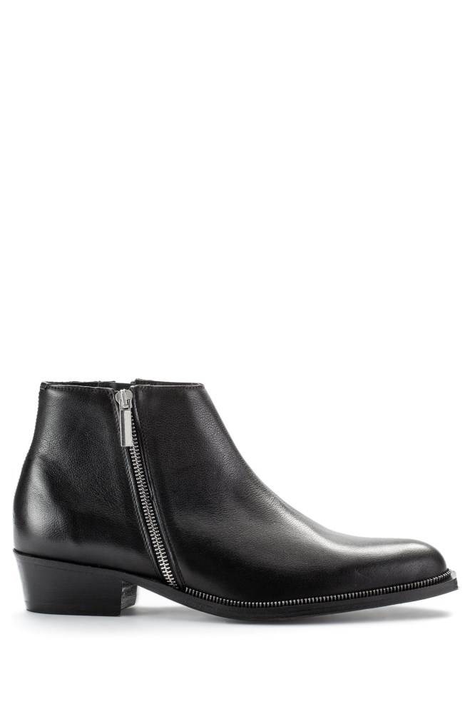 Hugo Boss Zipped ankle boots Svarte | shjUuP0g