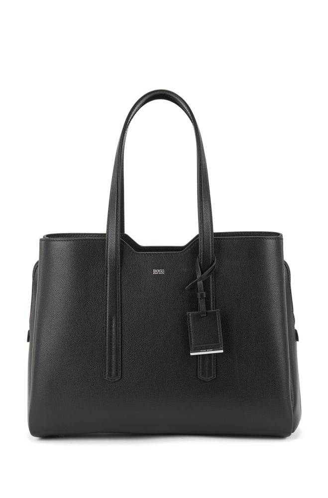 Hugo Boss Zipped tote bag Svarte | 8J2dJVi9